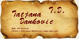 Tatjana Danković vizit kartica